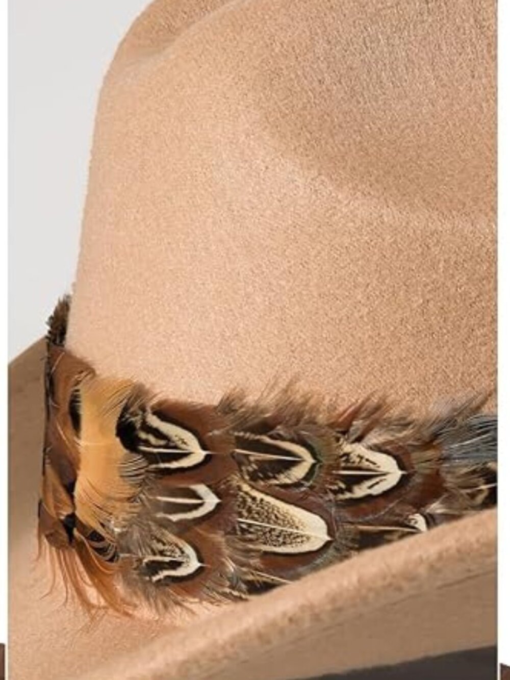 Feather Cowboy Western Hat Band - Picture 4 of 6